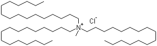 三(十六烷基)甲基氯化铵分子结构 (CAS 52467-63-7)