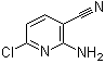 structure of CAS# 52471-07-5, 2-Amino-6-chloro-3-cyanopyridine