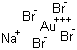 structure of CAS# 52495-41-7, Sodium tetrabromoaurate