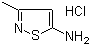 5-氨基-3-甲基异噻唑盐酸盐分子结构 (CAS 52547-00-9)