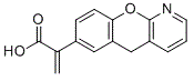 2-(5H-[1]苯并吡喃并[2,3-b]吡啶-7-基)丙烯酸分子结构 (CAS 52549-22-1)