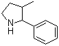 3-甲基-2-苯基吡咯烷分子结构 (CAS 525538-05-0)