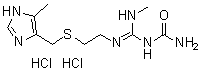 CAS # 52568-80-6, [(Methylamino)[[2-[[(5-methyl-1H-imidazol-4-yl)methyl]thio]ethyl]amino]methylene]urea dihydrochloride