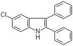 structure of CAS# 52598-02-4, 5-氯-2,3-二苯基-1H-吲哚