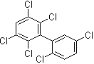 2,2',3,5,5',6-六氯-1,1'-联苯分子结构 (CAS 52663-63-5)