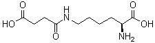 structure of CAS# 52685-16-2, N6-(3-羧基-1-氧代丙基)-L-赖氨酸