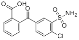 2-(4-氯-3-氨基磺酰基苯甲酰基)苯甲酸分子结构 (CAS 5270-74-6)