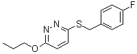 CAS 登录号：5273-54-1, 3-[[(4-氟苯基)甲基]硫基]-6-丙氧基哒嗪