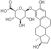2-羟基雌甾二醇 2-葡糖苷酸分子结构 (CAS 52745-31-0)