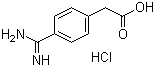 structure of CAS# 52798-09-1, 4-(氨基亚胺甲基)苯乙酸单盐酸盐