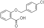 structure of CAS# 52803-69-7, 2-[(4-Chlorophenyl)methoxy]benzoic acid
