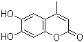 structure of CAS# 529-84-0, 6,7-二羟基-4-甲基香豆素