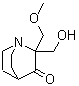 structure of CAS# 5291-32-7, 2-(羟基甲基)-2-(甲氧基甲基)-1-氮杂双环[2.2.2]辛烷-3-酮