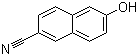 6-氰基-2-萘酚分子结构 (CAS 52927-22-7)