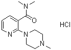 CAS # 52943-16-5, N,N-Dimethyl-2-(4-methyl-1-piperazinyl)-3-pyridinecarboxamide monohydrochloride