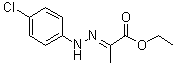 2-[(4-氯苯基)亚肼基]丙酸乙酯分子结构 (CAS 5296-86-6)