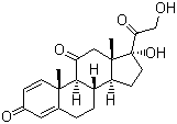 structure of CAS# 53-03-2, 泼尼松