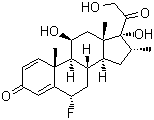 Paramethasone molecular structure (CAS 53-33-8)