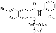 萘酚 AS-BI 磷酸二钠分子结构 (CAS 530-79-0)