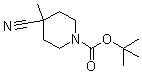 4-氰基-4-甲基哌啶-1-羧酸叔丁酯分子结构 (CAS 530115-96-9)