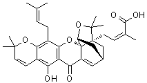 structure of CAS# 5304-71-2, 藤黄酸