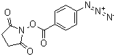 琥珀酰亚胺基 4-叠氮基苯甲酸酯分子结构 (CAS 53053-08-0)