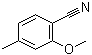 2-甲氧基-4-甲基苯甲腈分子结构 (CAS 53078-69-6)