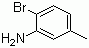2-溴-5-甲基苯胺分子结构 (CAS 53078-85-6)