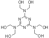 CAS # 531-18-0, Hexamethylolmelamine, Hexa(hydroxymethyl)melamine, Hexakis(hydroxymethyl)melamine, Madurit MW 840/75WA, NSC 118741, Resloom M 75