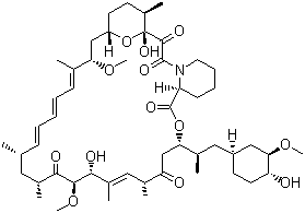 CAS # 53123-88-9, Rapamycin, 23,27-Epoxy-3H-pyrido[2,1-c][1,4]oxaazacyclohentriacontine, Sirolimus, (1R,9S,12S,15R,16E,18R,19R,21R,23S,24E,26E,28E,30S,32S,35R)-1,18-dihydroxy-12-[(2R)-1-[(1S,3R,4R)-4-hydroxy-3-methoxycyclohexyl]propan-2-yl]-19,30-dimethoxy-15,17,21,23,29,35-hexamethyl-11,36-dioxa-4-azatricyclo[30.3.1.04,9]hexatriaconta-16,24,26,28-tetraene-2,3,10,14,20-pentone