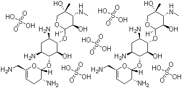 硫酸西梭霉素分子结构 (CAS 53179-09-2)