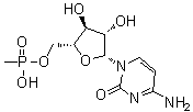 CAS # 53220-20-5, Cytosine arabinoside methylphosphonate, 4-Amino-1-[5-O-(hydroxymethylphosphinyl)-beta-D-arabinofuranosyl]-2(1H)-pyrimidinone