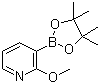 structure of CAS# 532391-31-4, 2-甲氧基吡啶-3-硼酸频哪醇酯