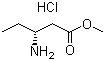 (R)-3-氨基戊酸甲酯盐酸盐分子结构 (CAS 532435-35-1)