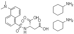CAS 登录号：53332-29-9, N-[[5-(二甲基氨基)-1-萘基]磺酰基]-L-天冬氨酸二(环己胺)盐