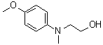 2-[(4-甲氧基苯基)甲基氨基]乙醇分子结构 (CAS 53332-62-0)