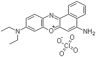 structure of CAS# 53340-16-2, Nile Blue A perchlorate