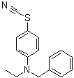硫氰酸 4-[乙基(苯基甲基)氨基]苯基酯分子结构 (CAS 5335-85-3)