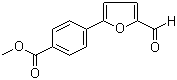 4-(5-甲酰基-2-呋喃基)苯甲酸甲酯分子结构 (CAS 53355-29-6)