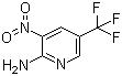 structure of CAS# 53359-69-6, 3-Nitro-5-trifluoromethylpyridin-2-ylamine