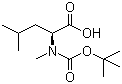 structure of CAS# 53363-89-6, N-叔丁氧羰基-N-甲基-L-亮氨酸