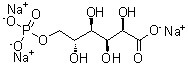 structure of CAS# 53411-70-4, 6-磷酸葡萄糖酸三钠盐