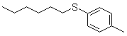CAS # 5342-83-6, Hexyl 4-methylphenyl sulfide, Sulfide hexyl p-tolyl, Hexyl p-tolyl sulfide, NSC 3663, p-Cresyl n-hexyl sulfide