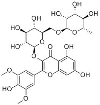 structure of CAS# 53430-50-5, 丁香亭-3-O-芸香糖苷