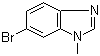 structure of CAS# 53484-16-5, 6-溴-1-甲基-1H-苯并咪唑