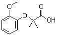 structure of CAS# 53498-60-5, 2-(2-甲氧基苯氧基)-2-甲基丙酸