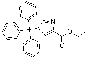 structure of CAS# 53525-60-3, 1-三苯甲基-1H-咪唑-4-羧酸乙酯