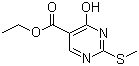 structure of CAS# 53554-29-3, 1,4-二氢-2-(甲巯基)-4-氧代-5-嘧啶甲酸乙酯
