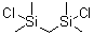 二(氯二甲基硅烷基)甲烷分子结构 (CAS 5357-38-0)