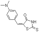 structure of CAS# 536-17-4, 5-(4-(二甲基氨基)亚苄基)罗丹宁